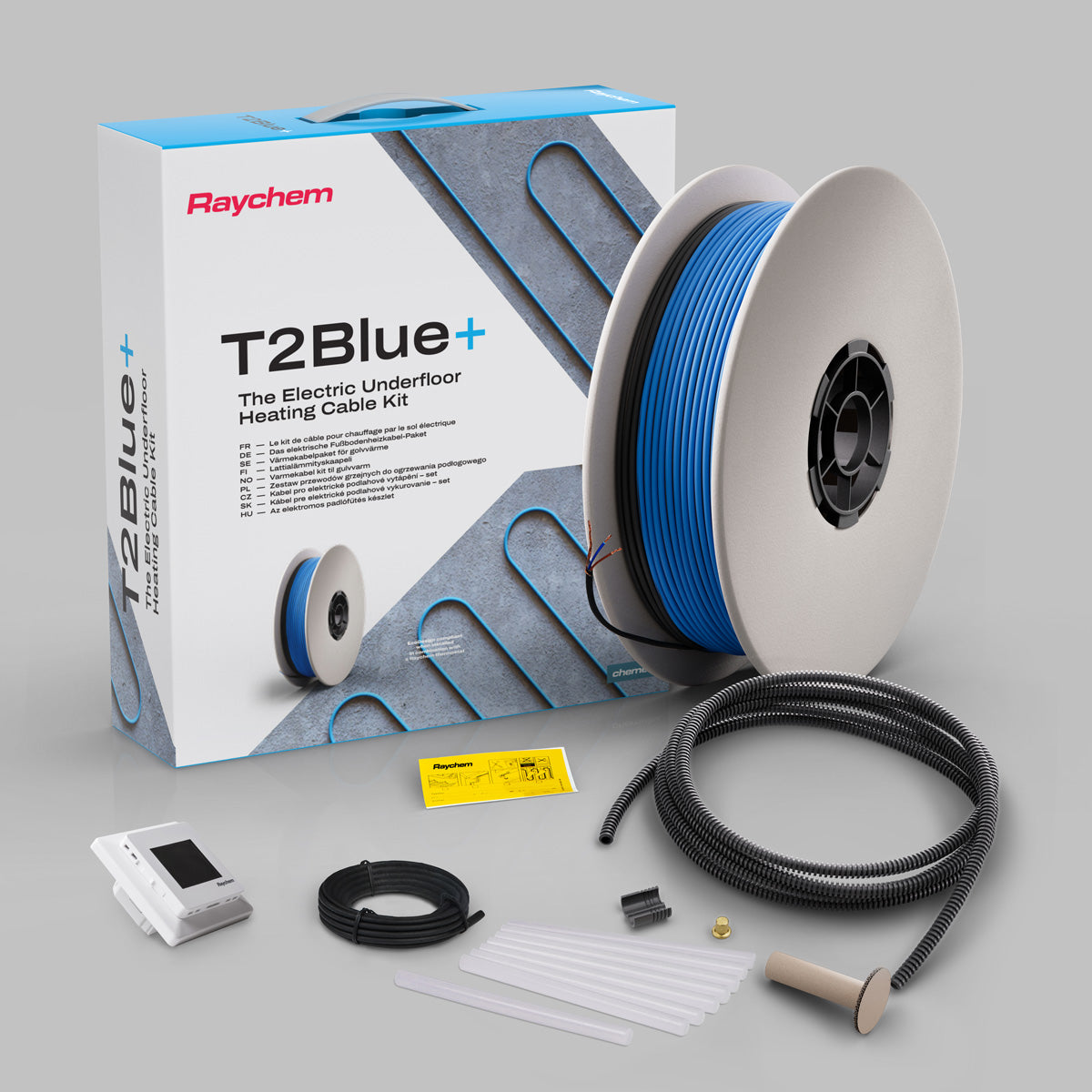 Gulvvarmepakke T2Blå+, 180m inkl. SENZ WIFI termostat (14,4-21,6 m²)
