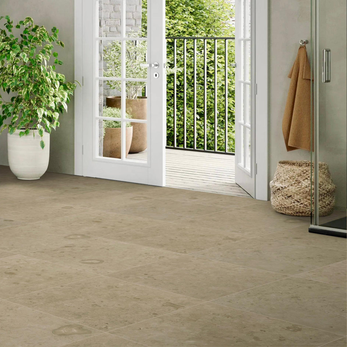 Gulvflis Jura Kalksten Taupe Matt 60x60