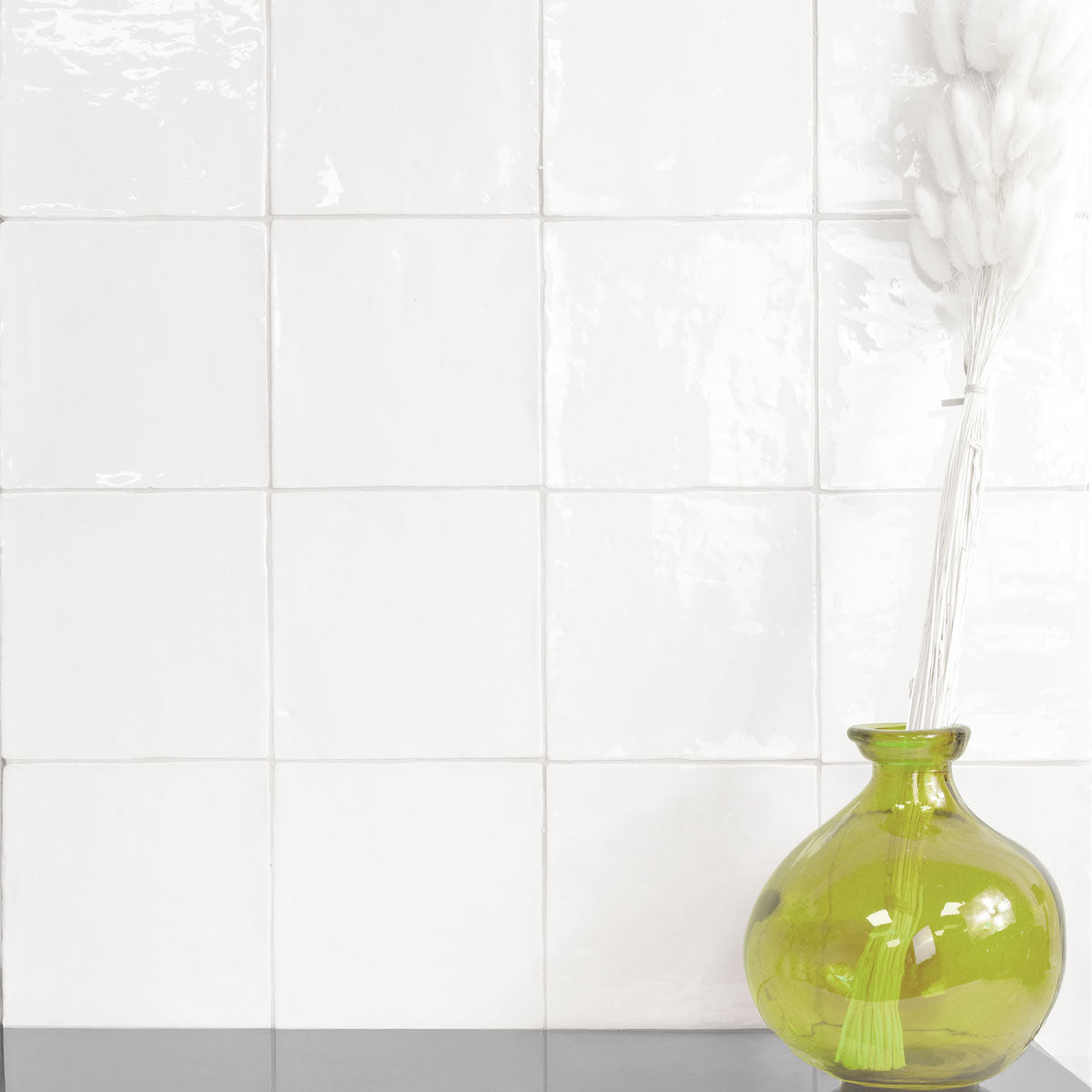 Veggflis New Country White Blank 15x15
