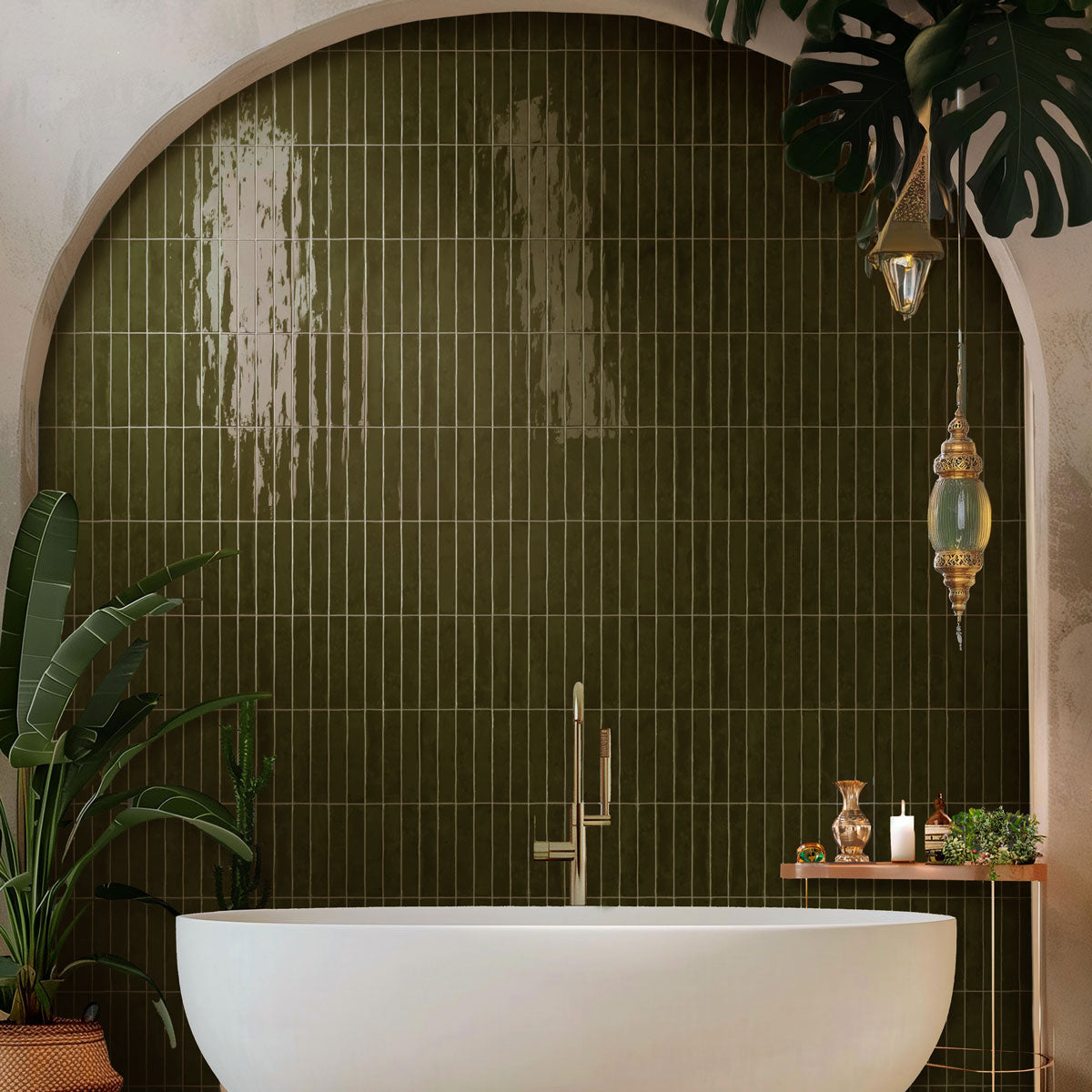 Prøve Gulvflis San Remo Olive Blank 5x25