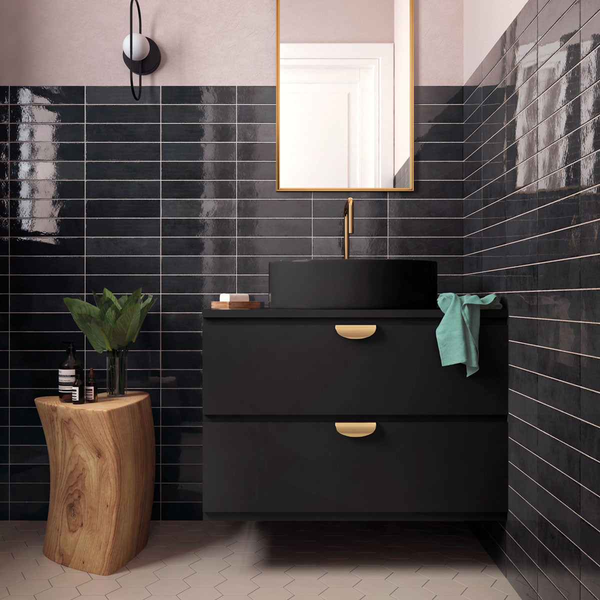 Veggflis Tribeca Basalt Blank 6x24,6