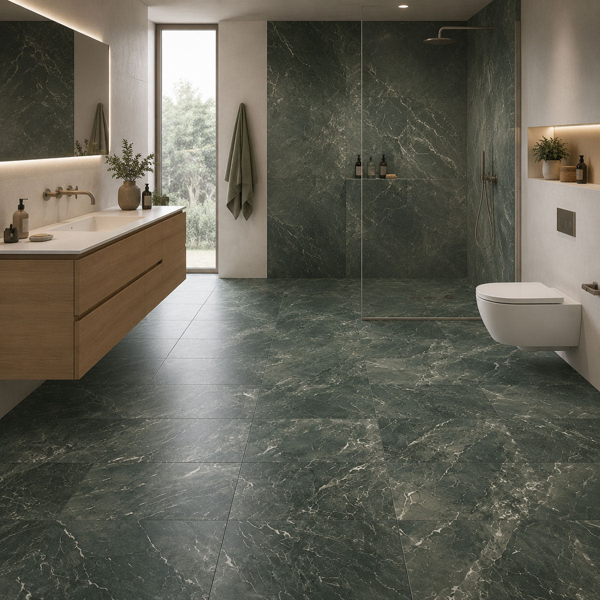 Gulvflis Alpi Verde Marmor Matt 60x60