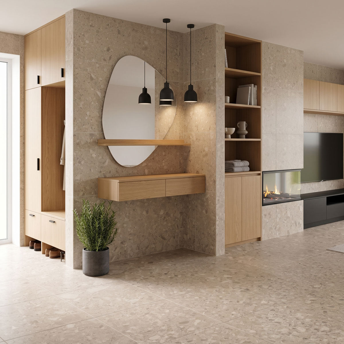 Gulvflis Tenfors Flodsten Earth 60x60