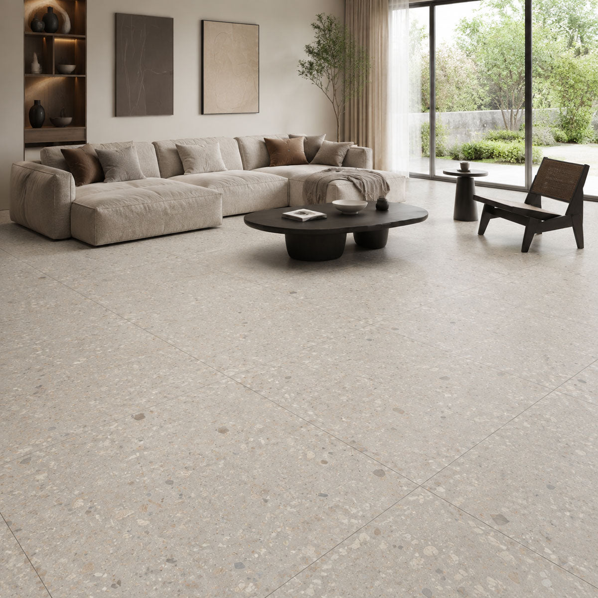 Gulvflis Oikos Terrazzo Natural Matt 100x100