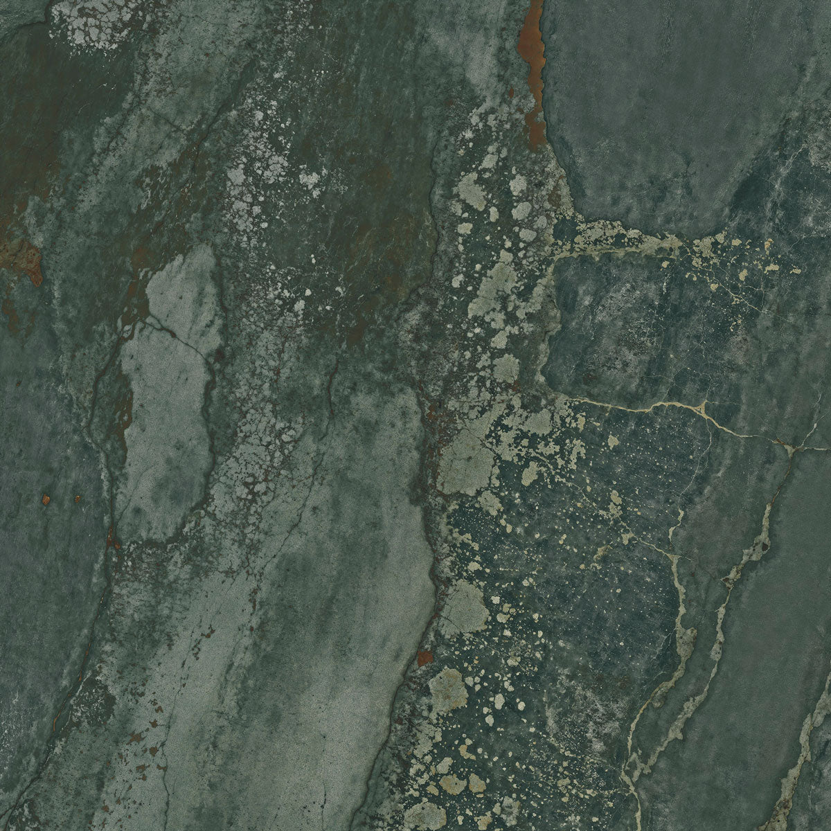 Gulvflis Planet Green Metal Shine 120x120