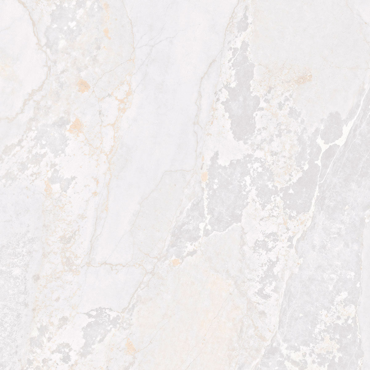 Gulvflis Planet White Metal Shine 90x90