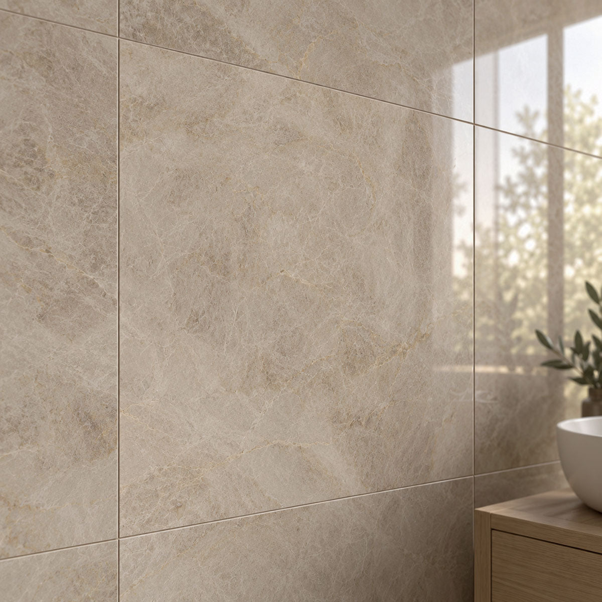 Gulvflis Tajmahal Tan Marmor Blank 60x60