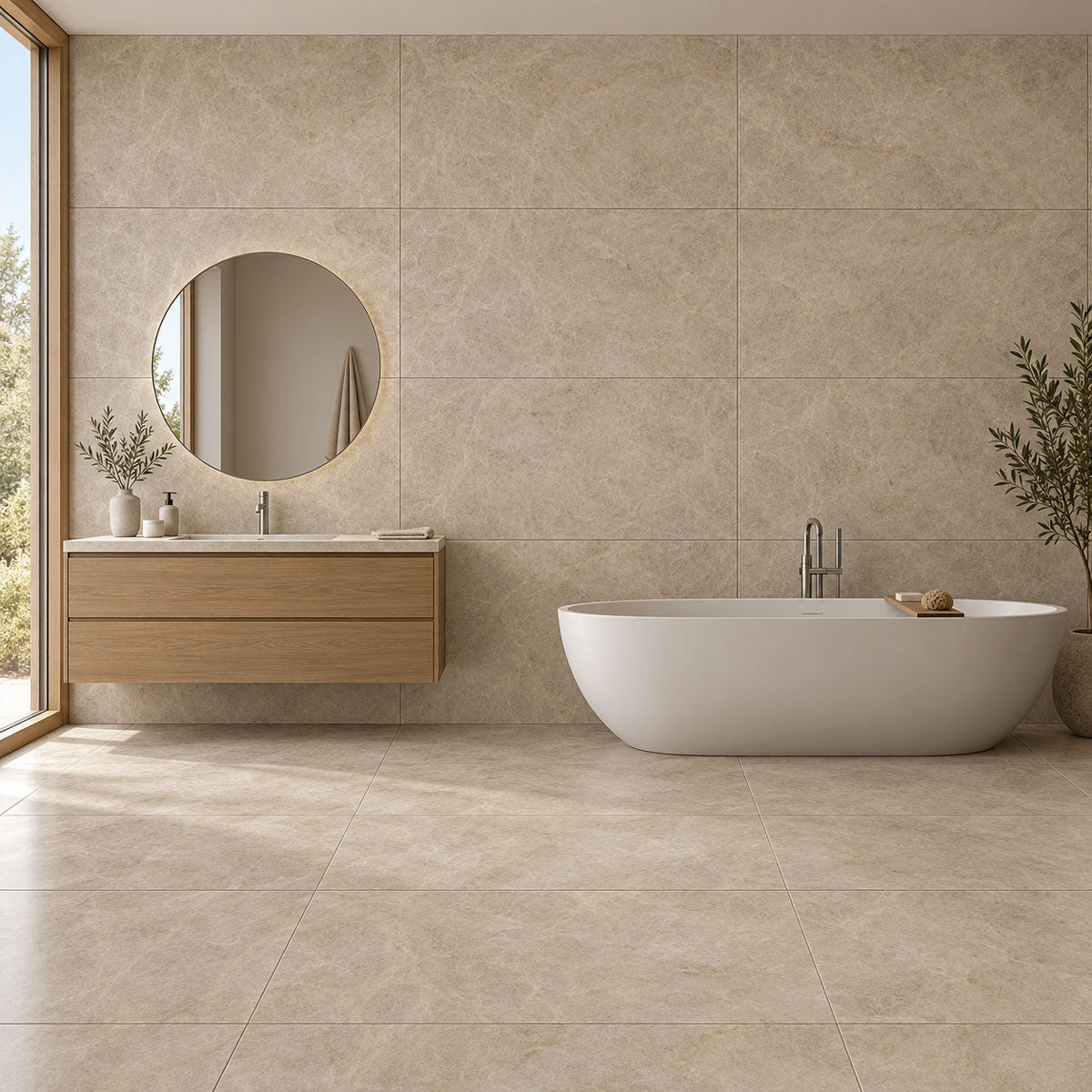 Gulvflis Tajmahal Tan Marmor Matt 60x120