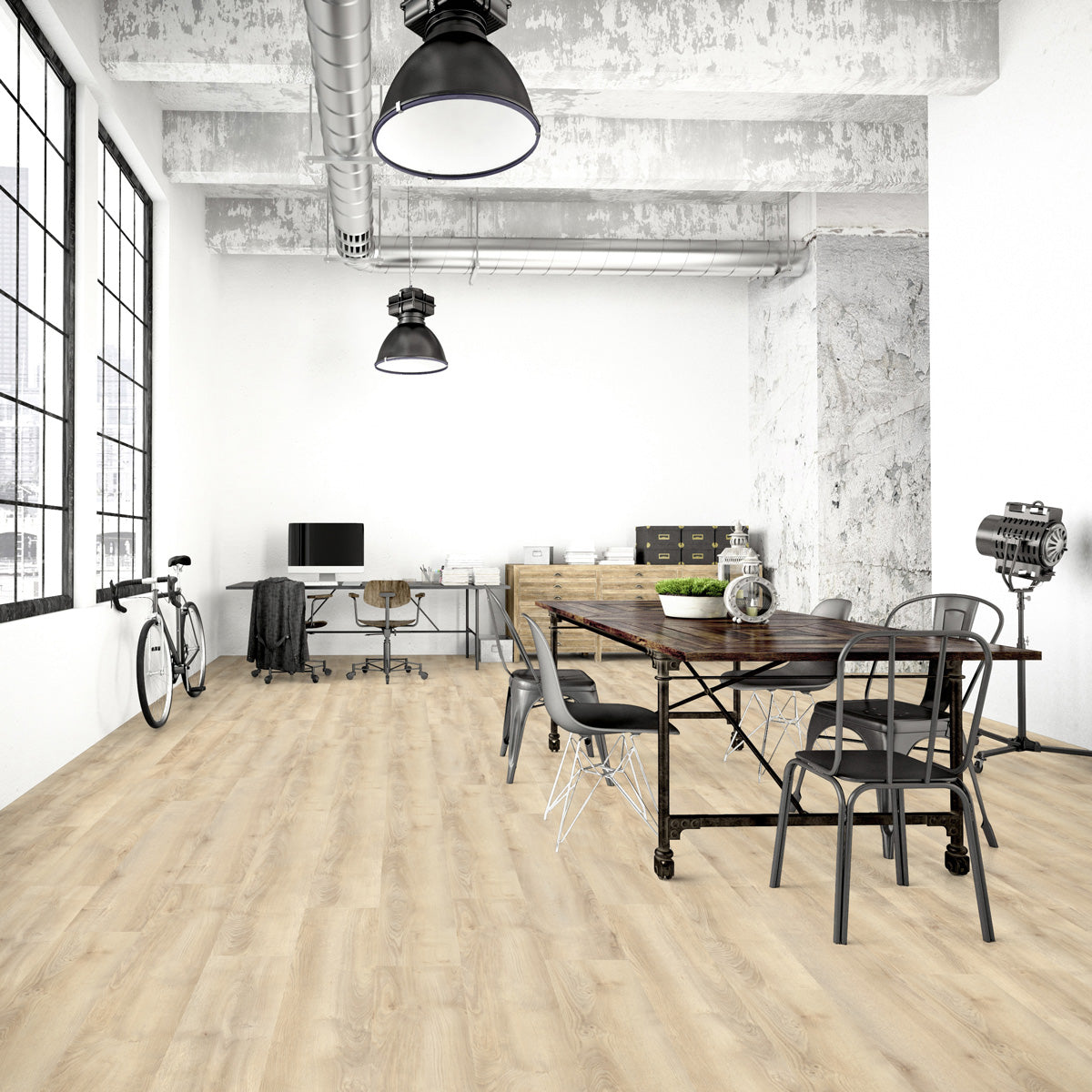 Prøvebit Laminatgulv Oak Beige 8 mm, 1-stav