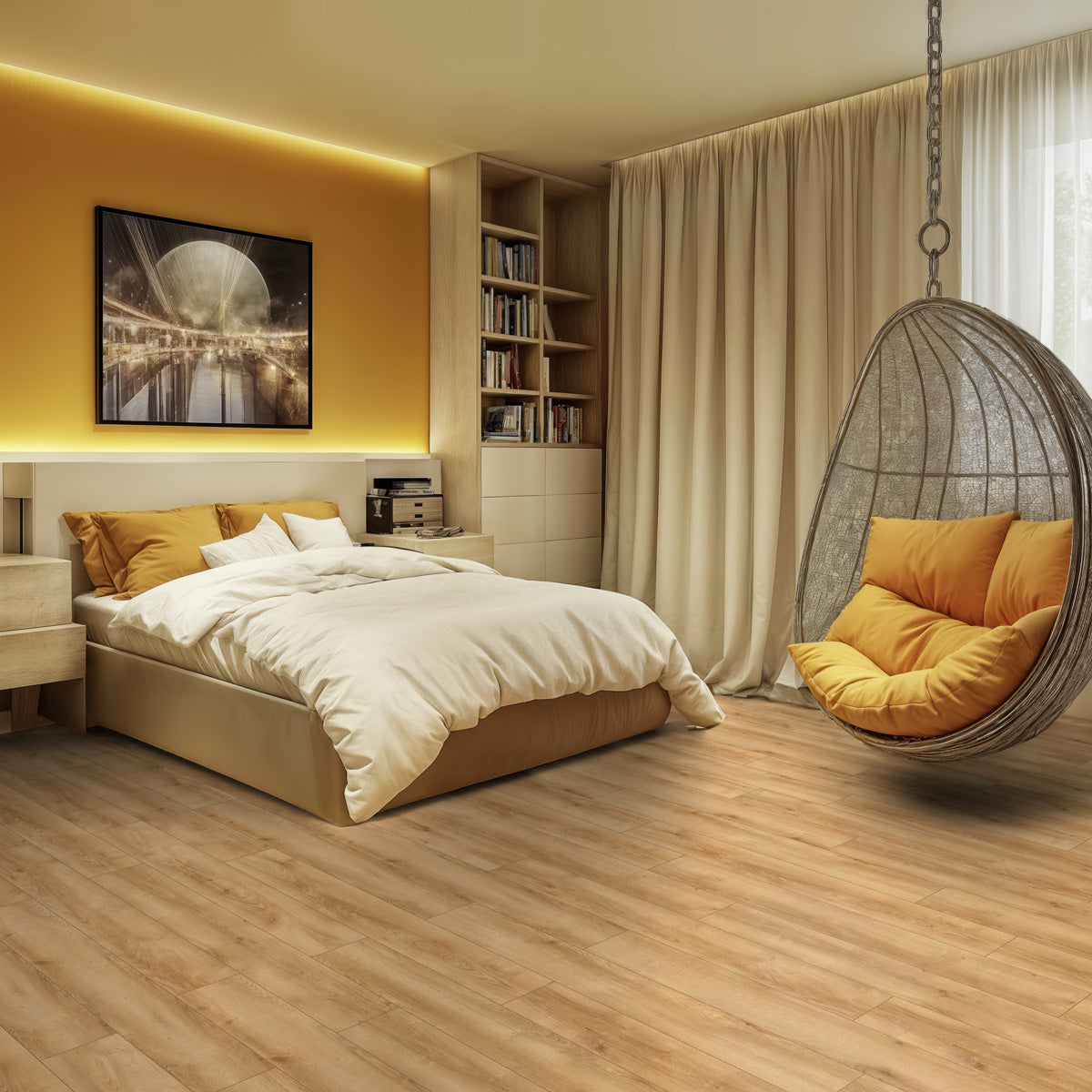 Prøvebit Laminatgulv Oak Brown 8 mm, 1-stav
