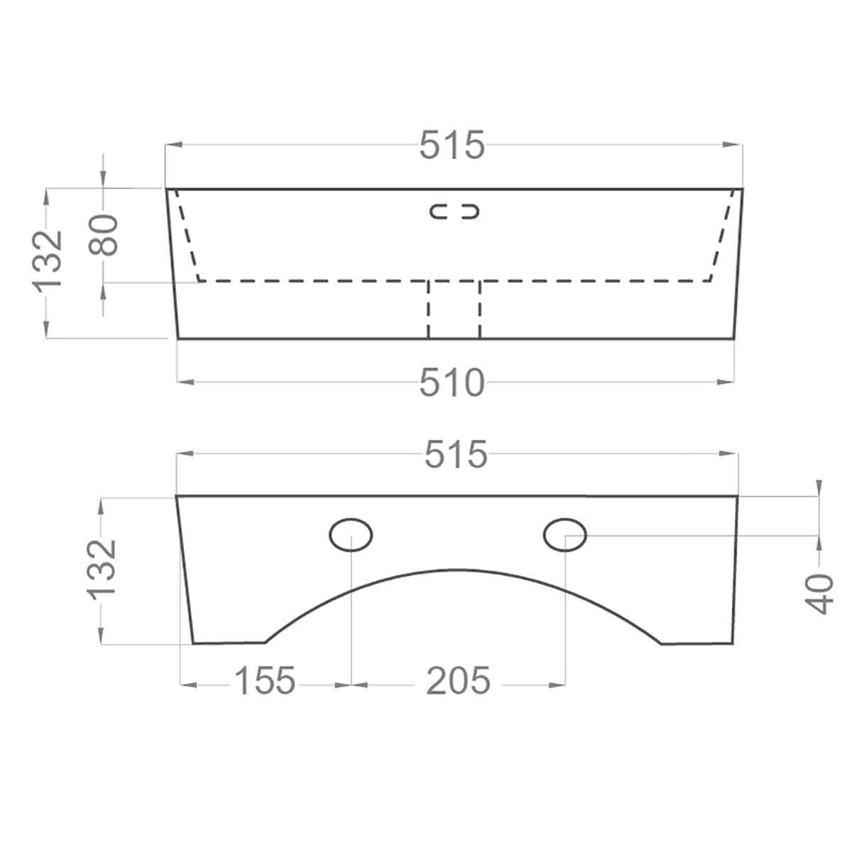Servantskap med Servant Tenfors Smidig 60 cm Eik