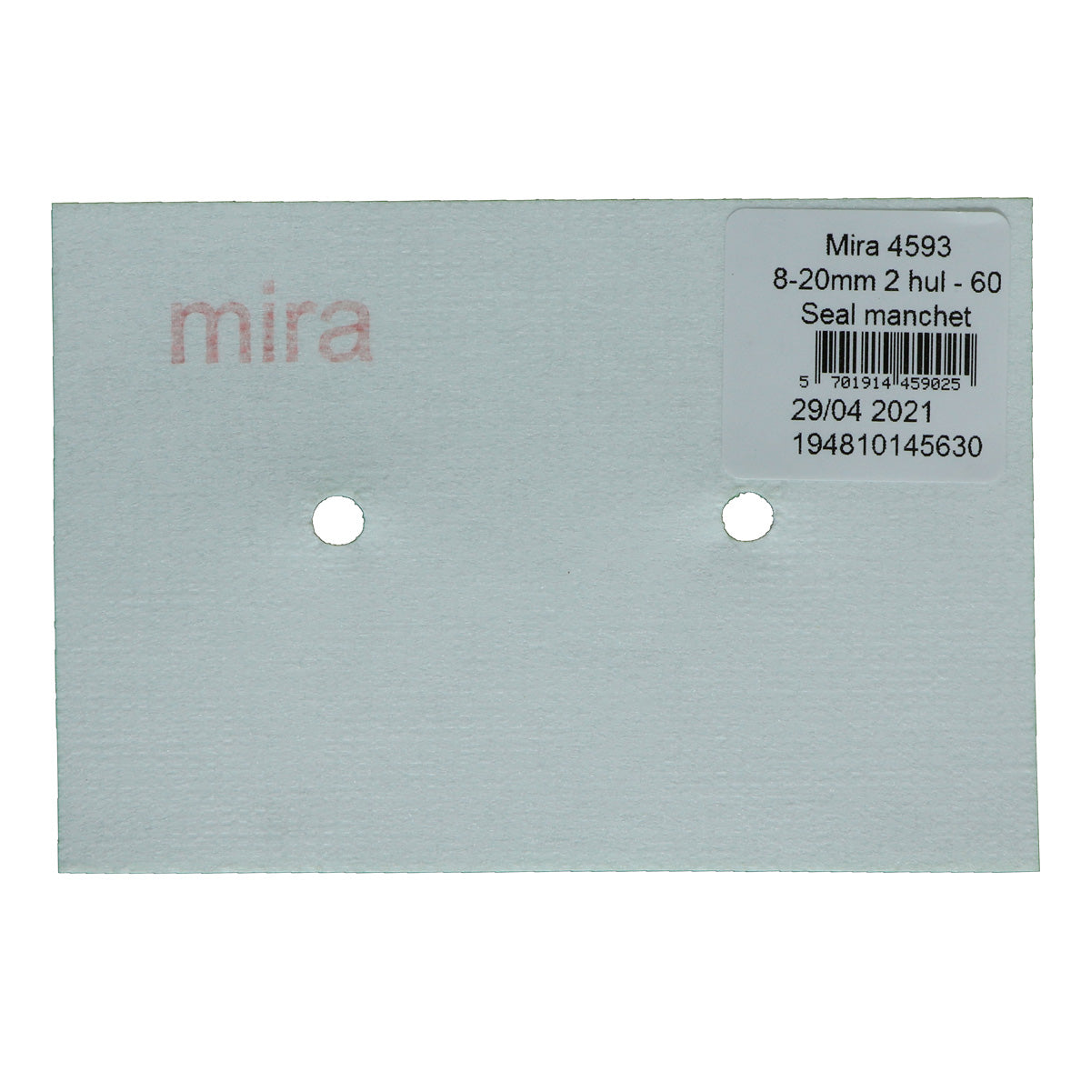 Rørmansjett Dobbel Mira 4590 8–20 mm (60 mm)