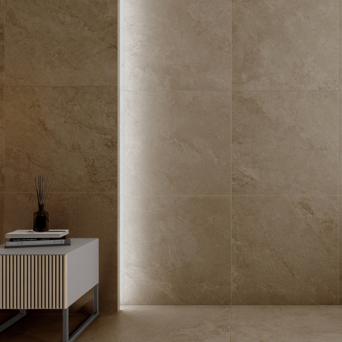 Gulvflis Marais Beige Marmor Matt 60x60