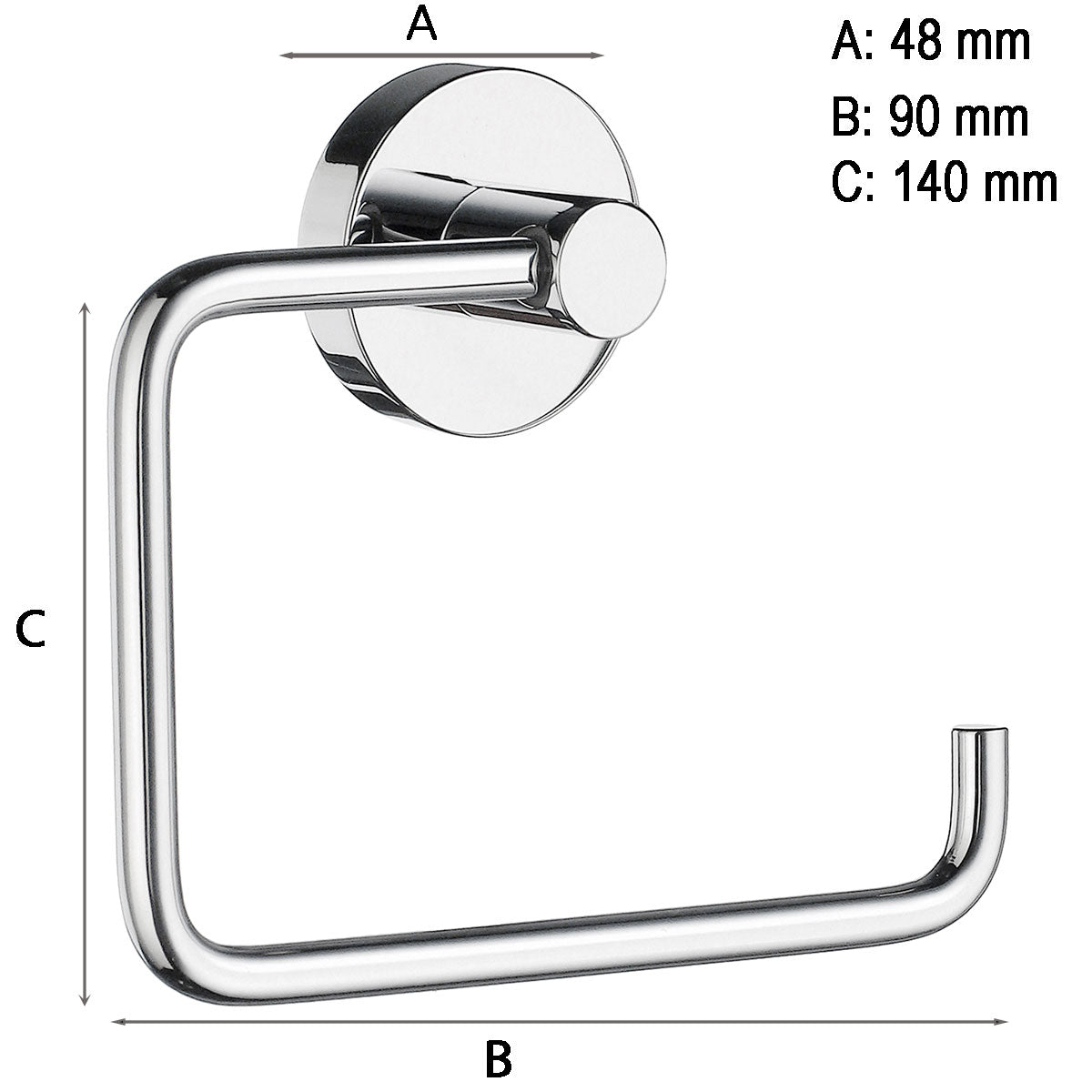 Toalettpapirholder Smedbo Home Krom Polert