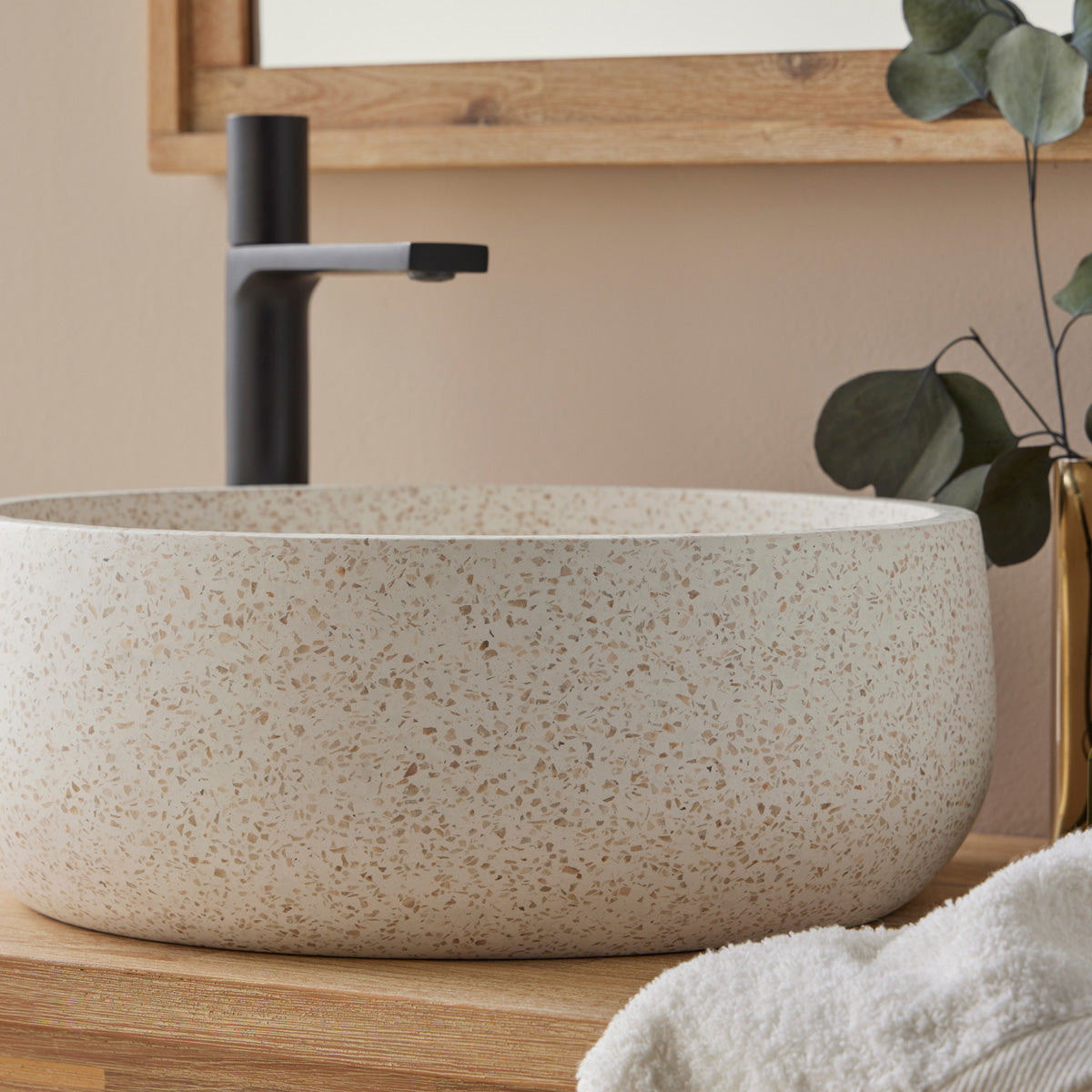 Servant Terrazzo Hvit 39x39x14 cm