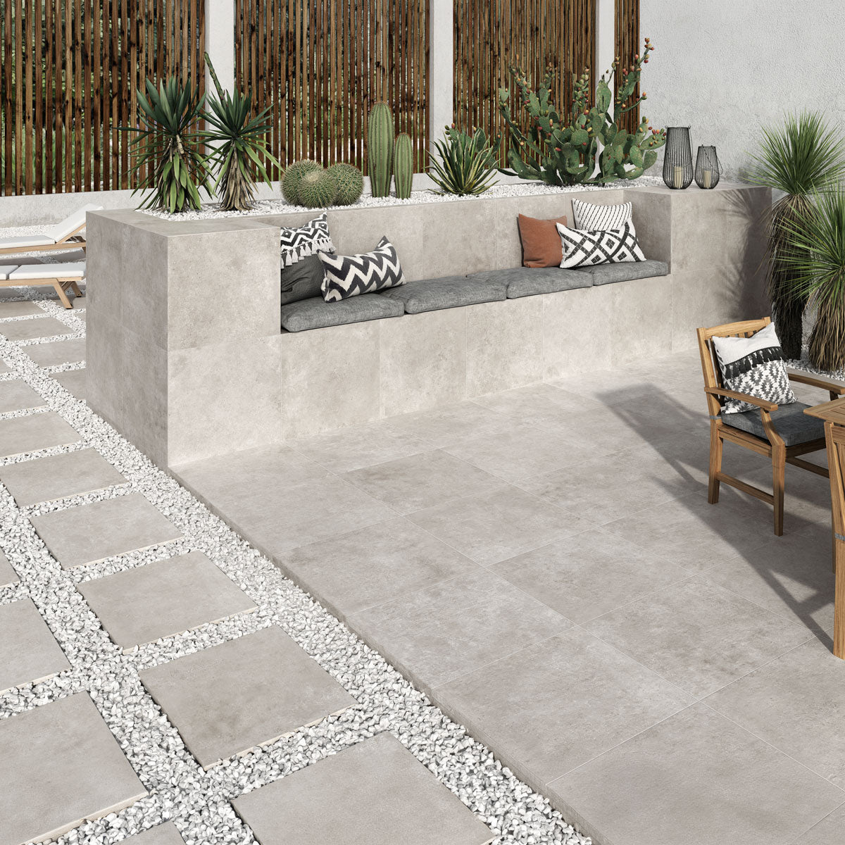 Prøve Utendørs gulvflis Crassana Grey 60x60 20mm