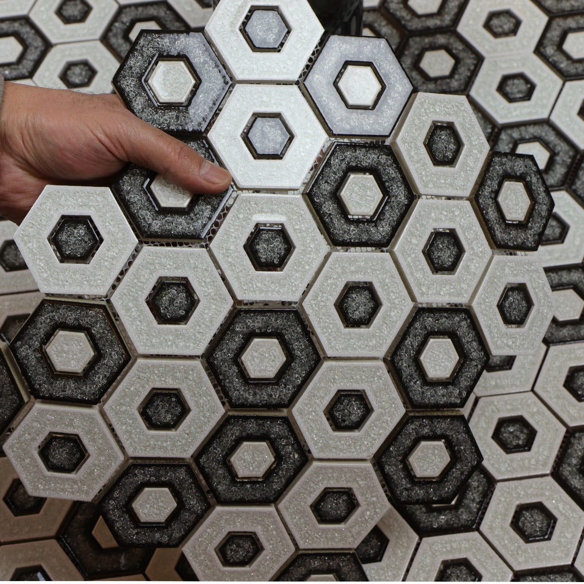 Mosaikk Hexagon Invert