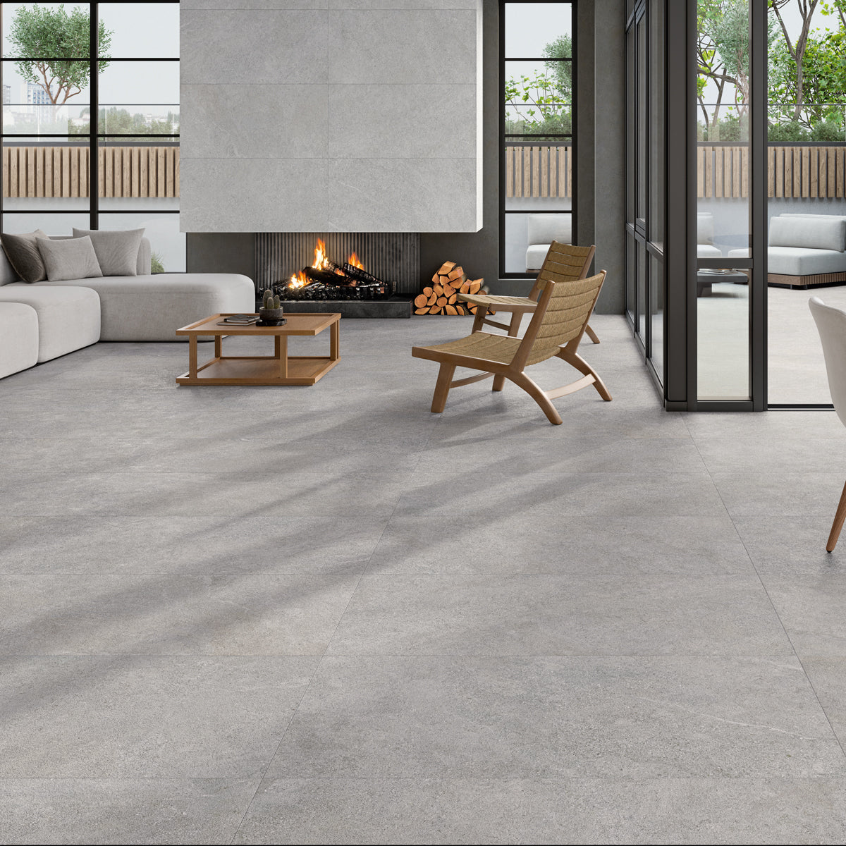 Gulvflis Arenite Kalksten Grey Matt 100x100