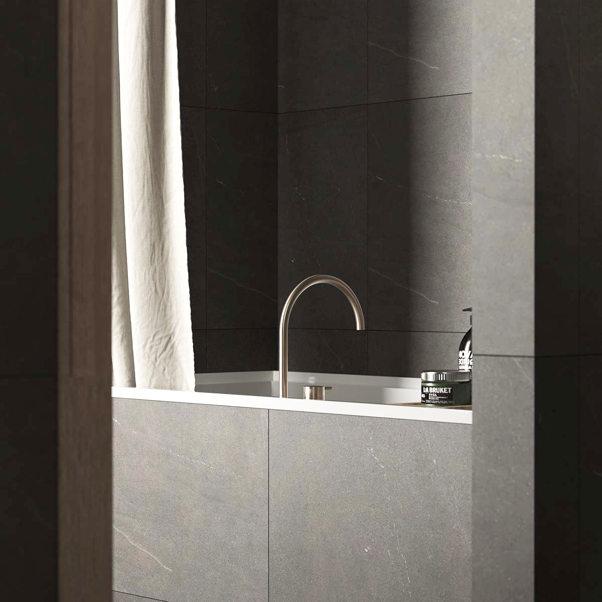 Gulvflis Bellevue Graphite Marmor Matt 60x60