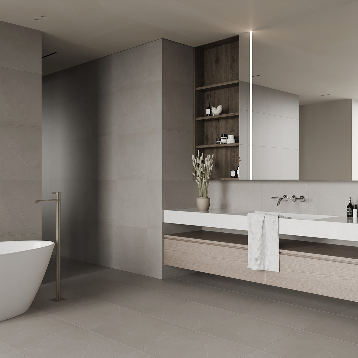 Gulvflis Bellevue Grey Marmor Matt 60x60