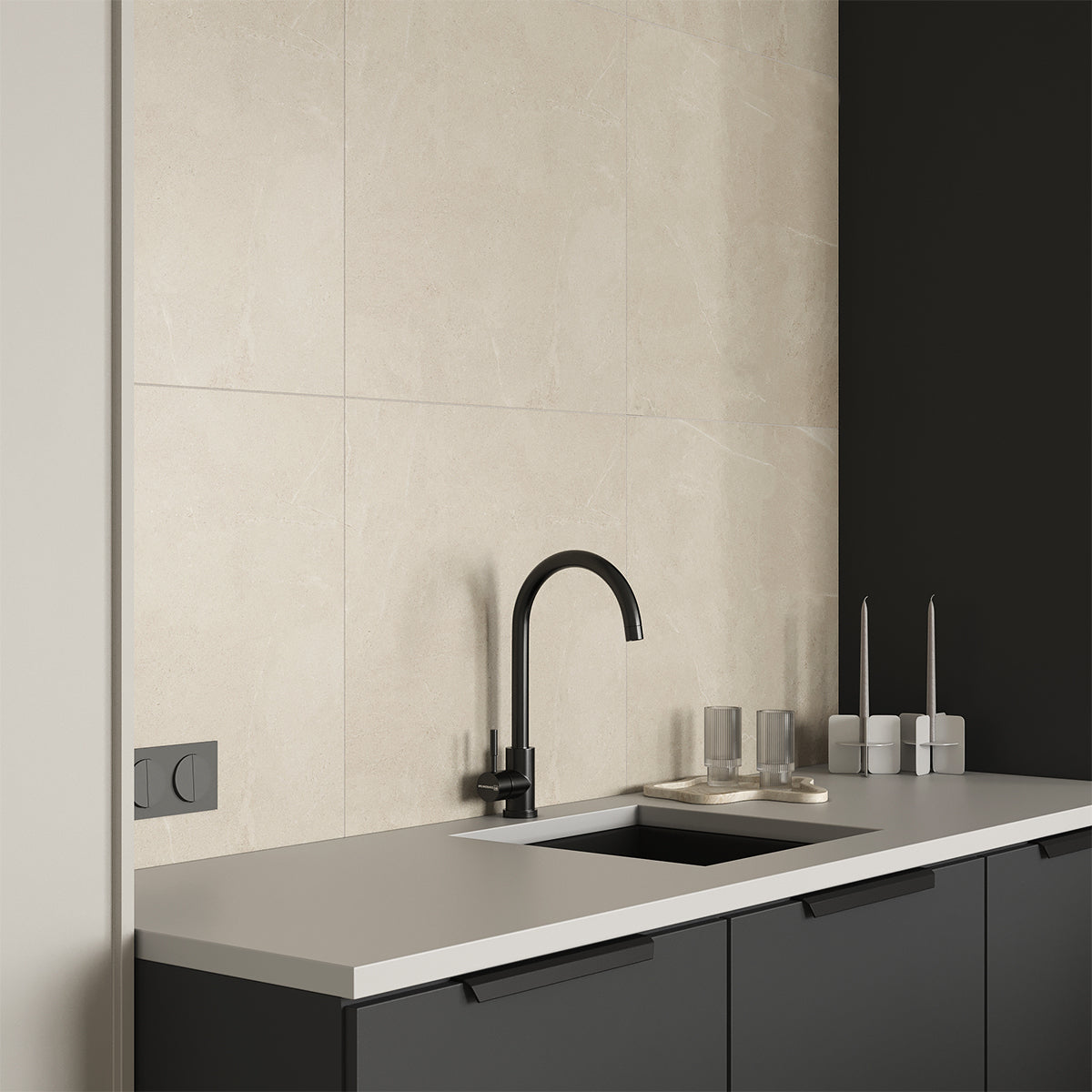 Gulvflis Bellevue Ivory Marmor Matt 60x60