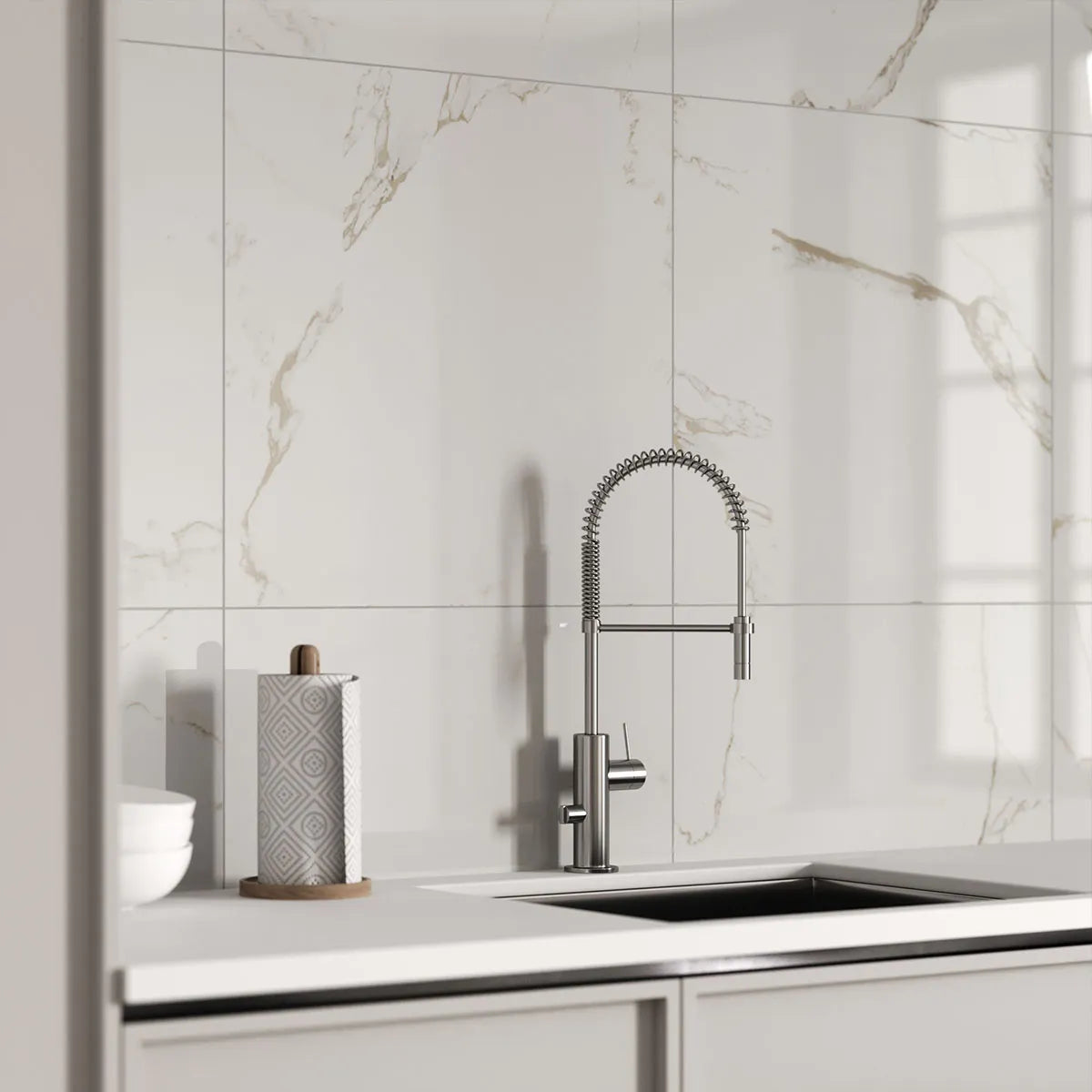 Gulvflis Carrara Gold Marmor Blank 60x60