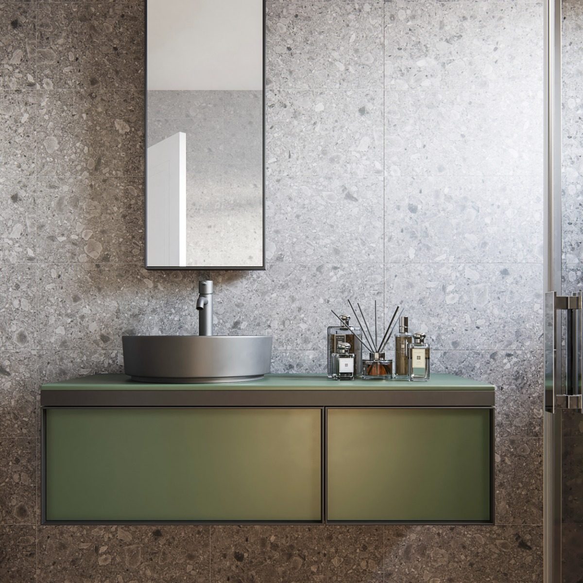 Gulvflis Flodsten Smoke 120x120