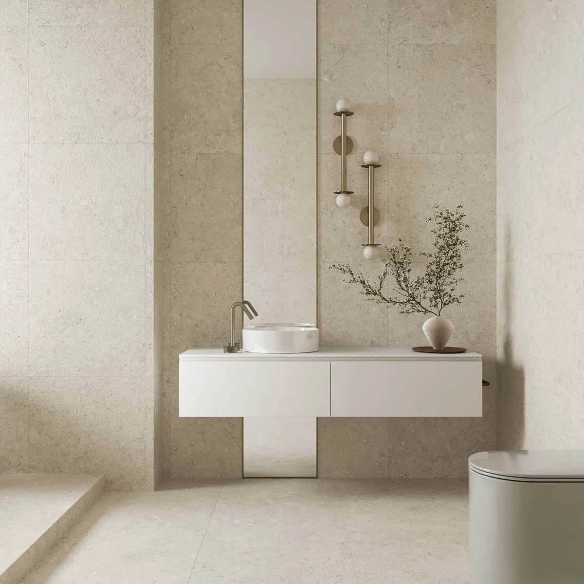 Gulvflis Kalksten Norr Beige Matt 60x60