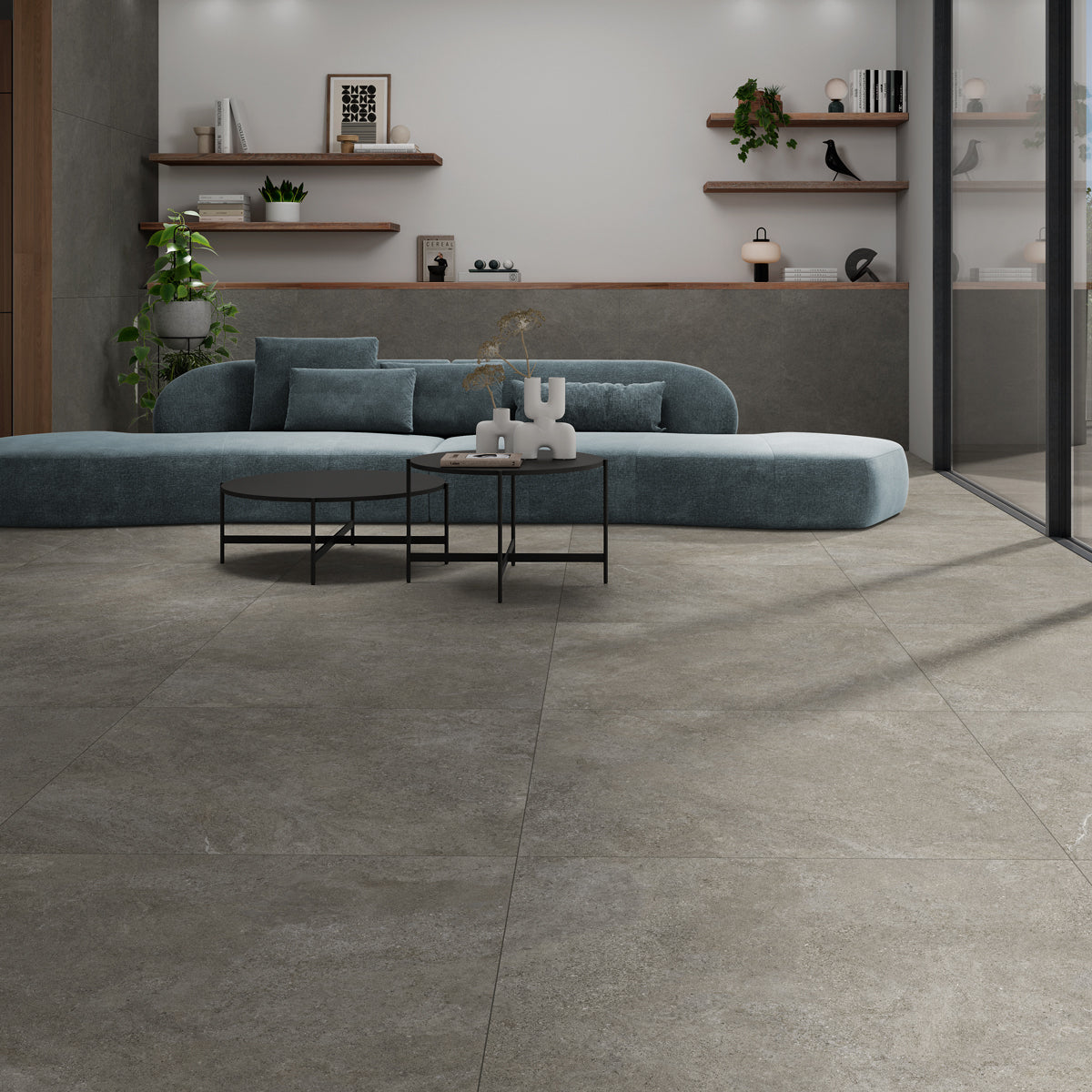 Gulvflis Arenite Kalksten Dark Grey Matt 60x60