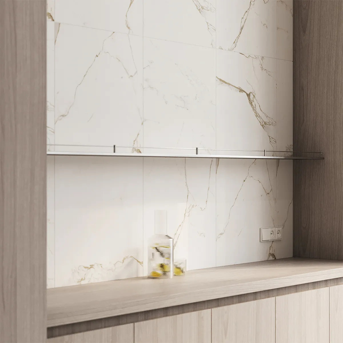Gulvflis Carrara Gold Marmor Matt 60x60