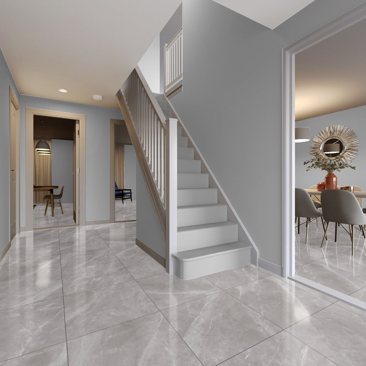 Gulvflis Magda Perla Marmor Blank 60x60