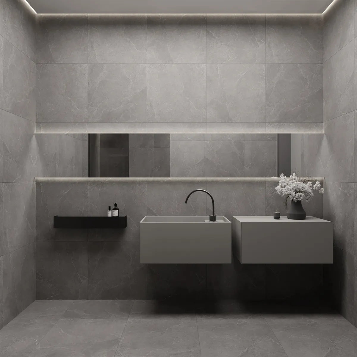 Prøvebit Gulvflis Storm Grey 60x60