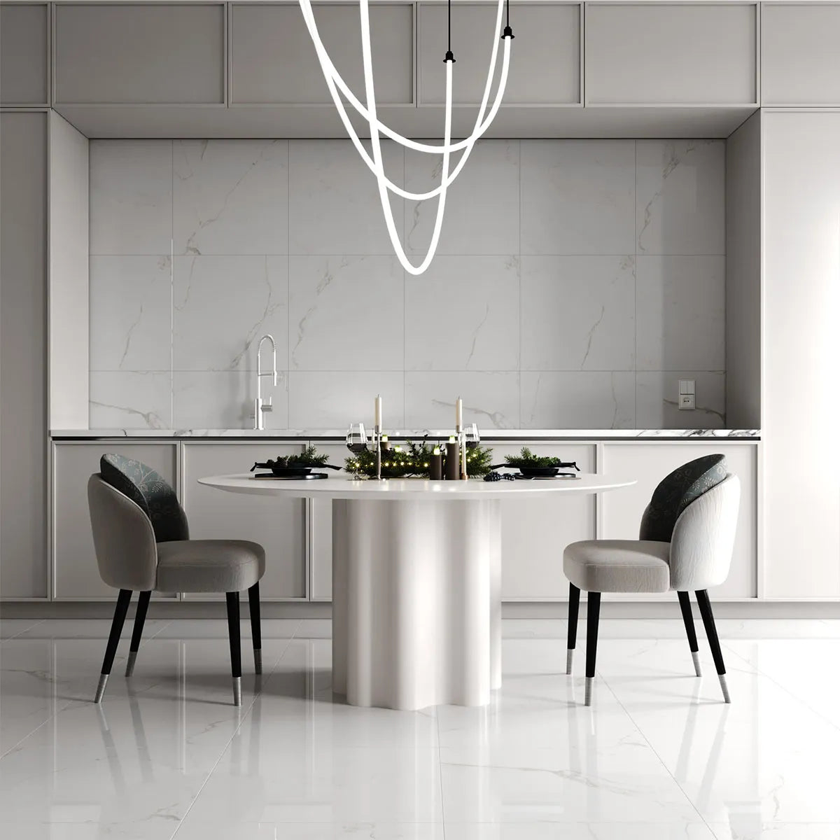 Gulvflis Carrara Marmor Blank 60x60