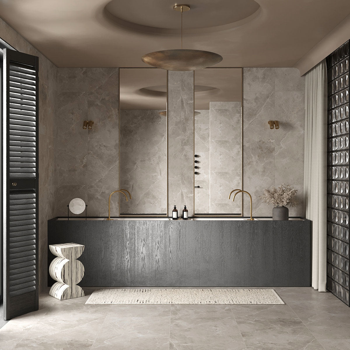 Gulvflis Pulpis Mid Grey Marmor Matt 60x60