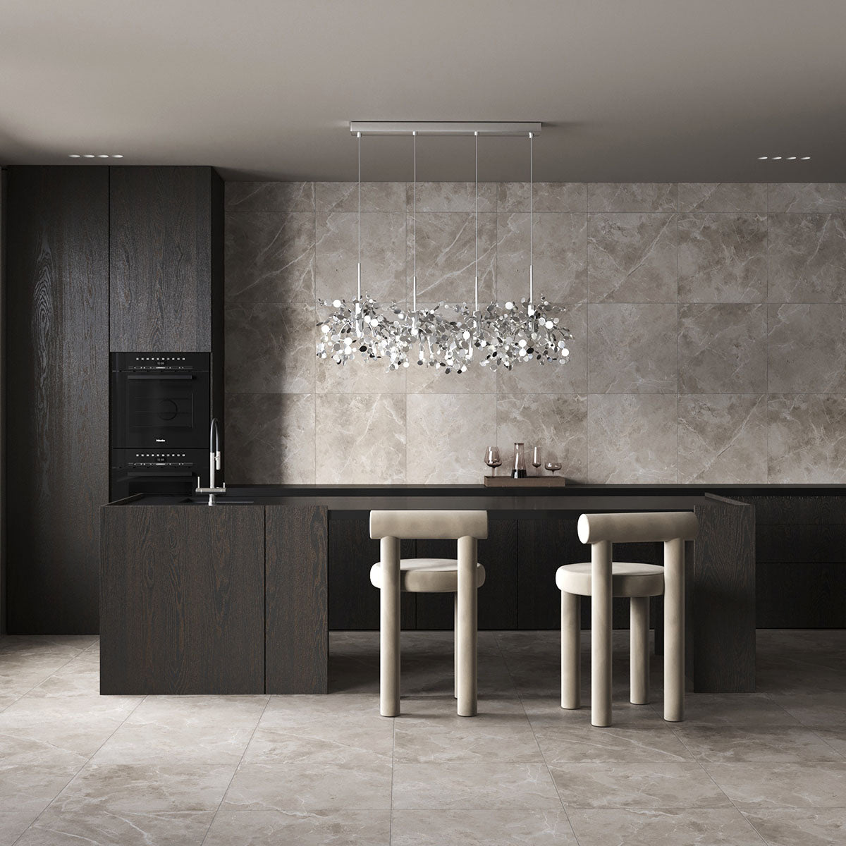 Gulvflis Pulpis Mid Grey Marmor Matt 60x60