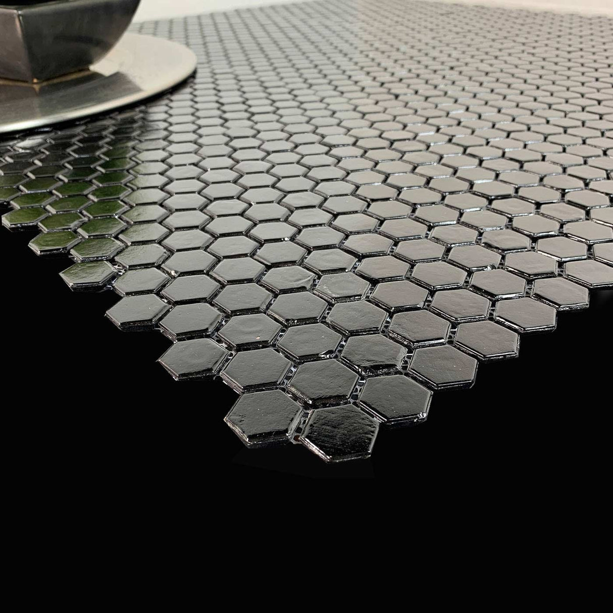 Mosaikk Hexagon Svart