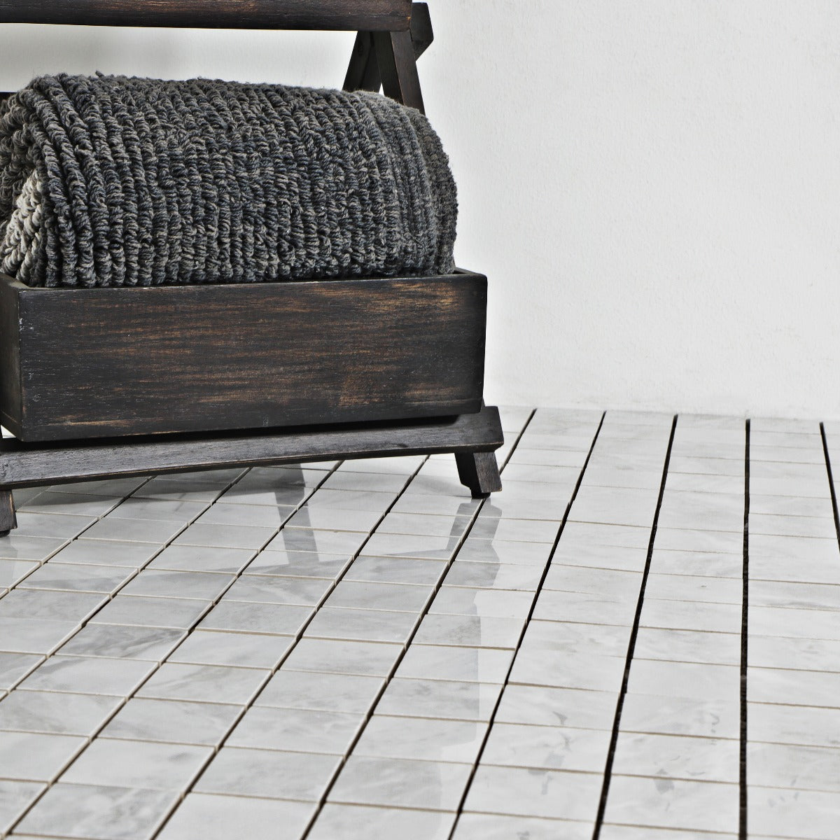 Mosaikk Silke Blanco Marmor Blank