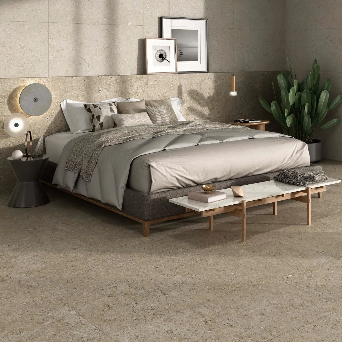 Gulvflis Kalksten Norr Natural Matt 60x60