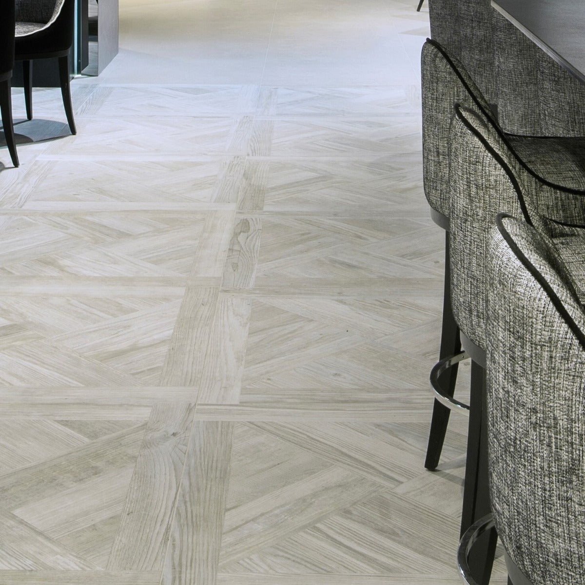 Parkettflis Casetto Rennes White 90x90