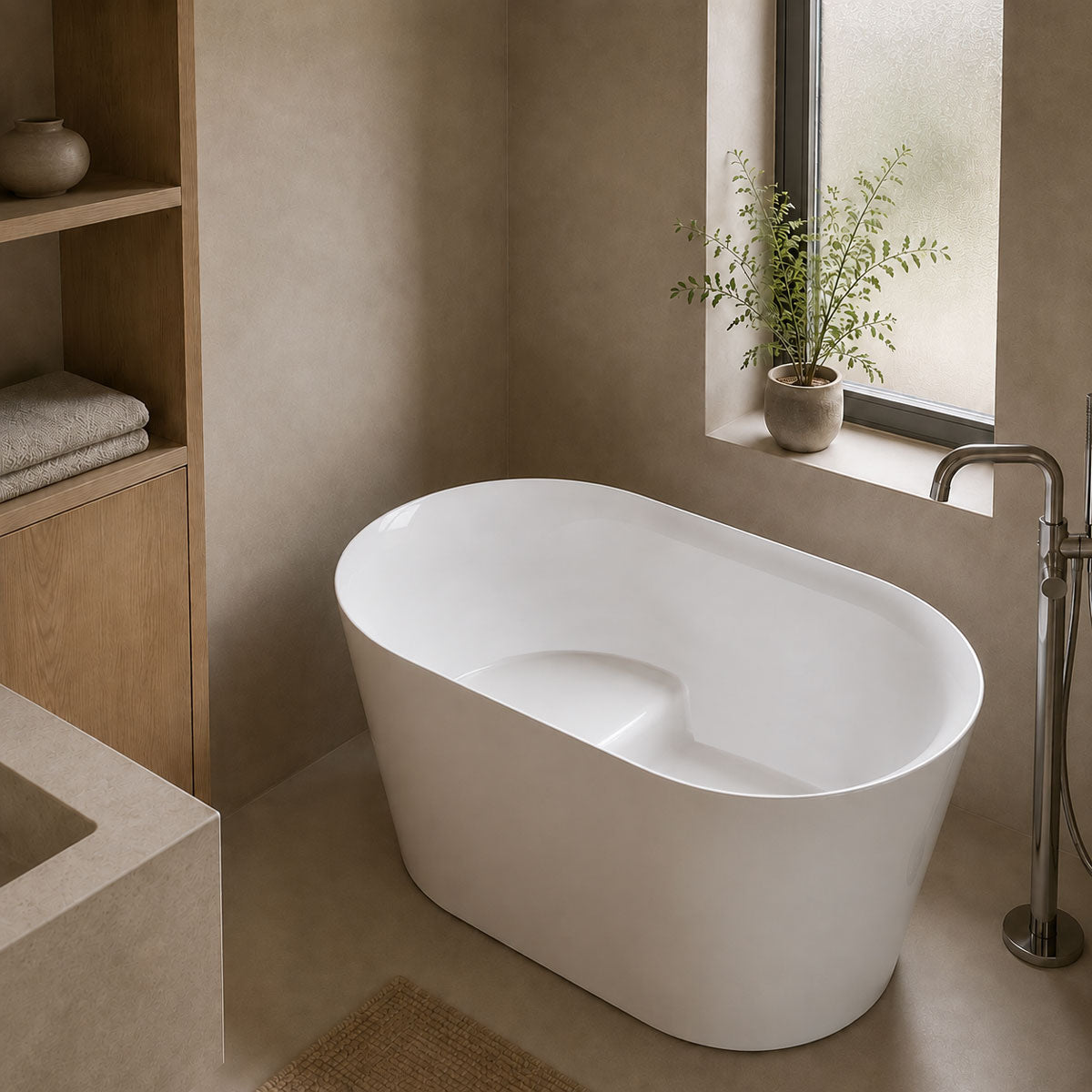 Badekar Tenfors Aspen 1100 Hvit