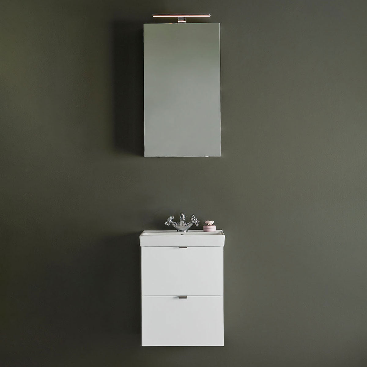 Servantskap Hafa Neat Skuffer med Servant Hvit 42 cm