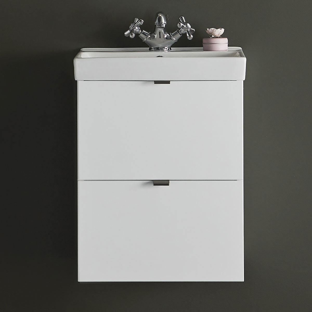 Servantskap Hafa Neat Skuffer med Servant Hvit 42 cm