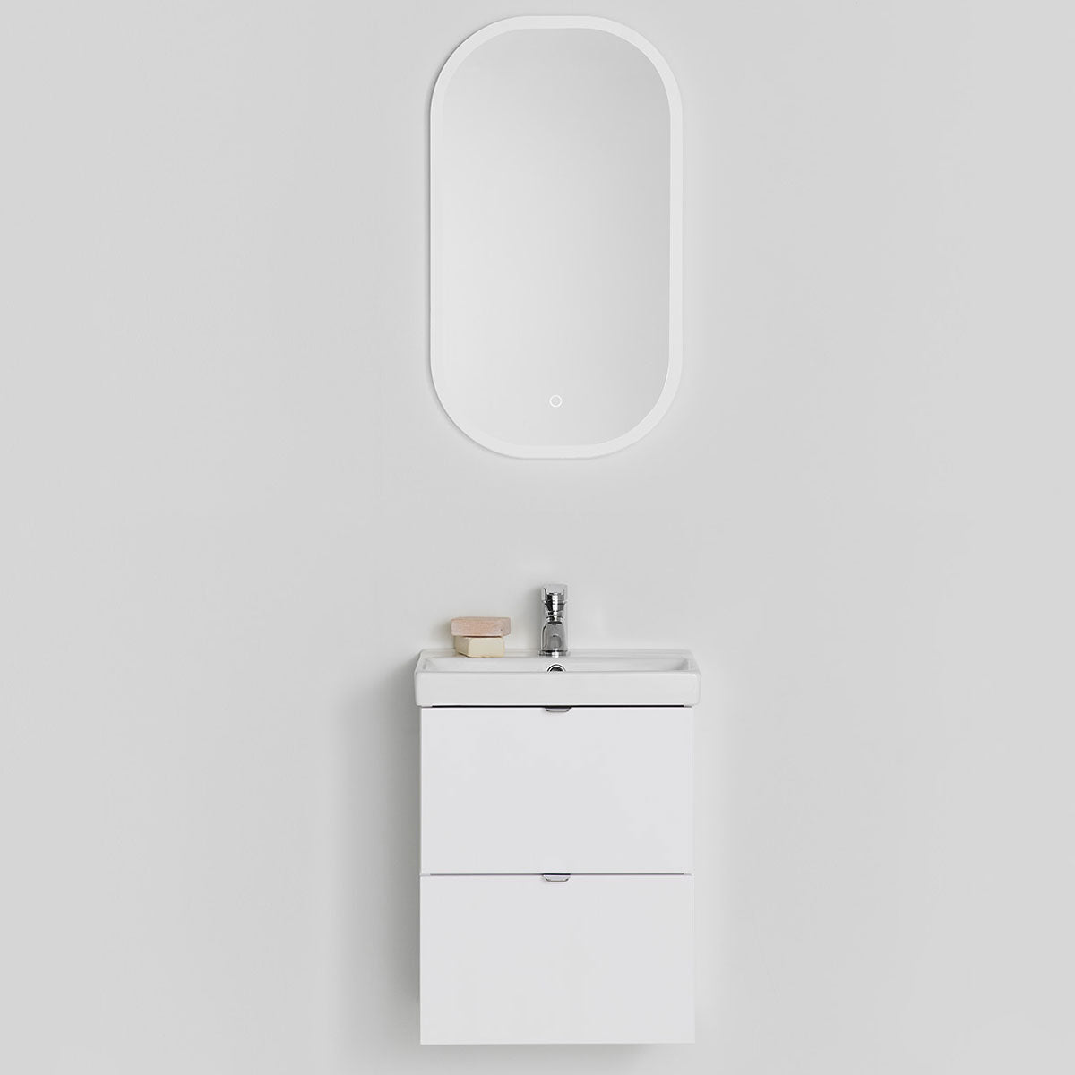 Servantskap Hafa Neat Skuffer med Servant Hvit 42 cm
