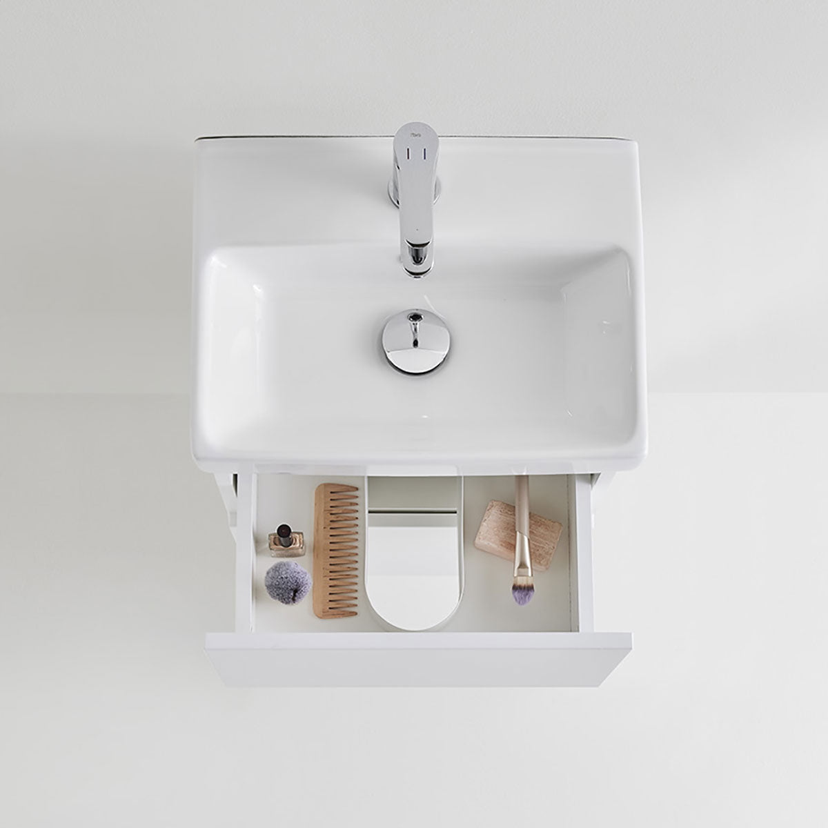 Servantskap Hafa Neat Skuffer med Servant Hvit 42 cm