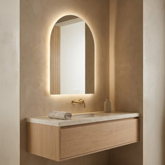 Baderomsspeil Duggfri LED 45x90 cm Tenfors Aurelia