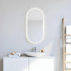 Baderomsspeil Duggfri LED 45x90 cm Tenfors Oval