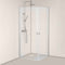 Swatch för Dusjhjørne Hafa Igloo Pro Rett 100x100 Klart glass Aluminium