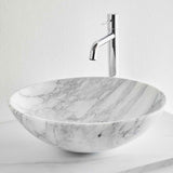 Frittstående servant Noro Marble hvit