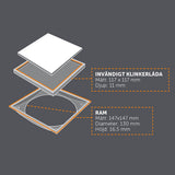 Gulvrist Tile In Frame 147 Svart