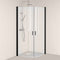 Swatch för Dusjhjørne Hafa Igloo Pro Round 90x90 Klart glass Svart